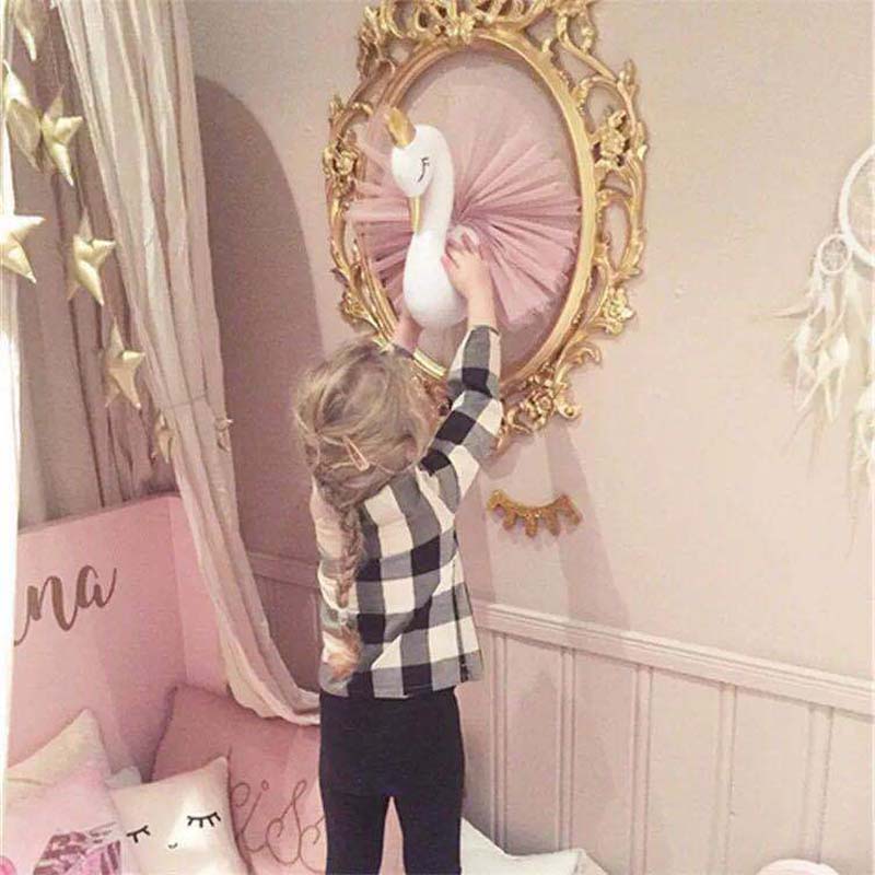 Décoration murale bébé fille rose beige taupe personnalisable