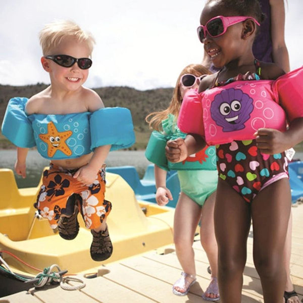 Brassard de natation avec gilet pour enfants, maintien poitrine et bras 