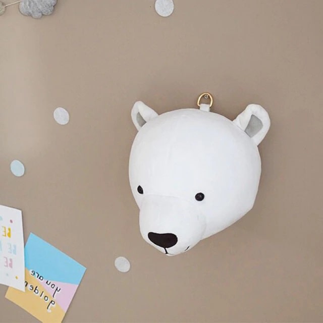 Carillon à vent,Enfants chambre décoration 3D animaux têtes